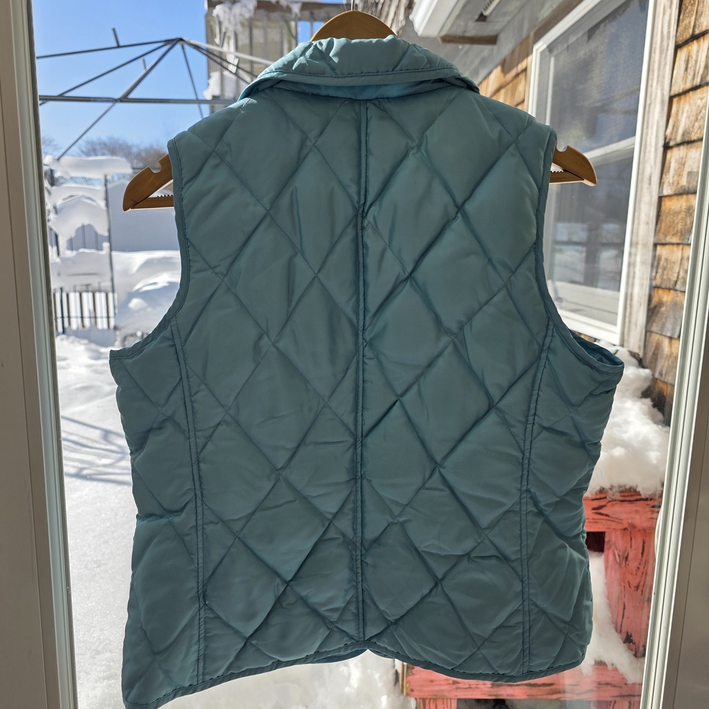 Talbots Light Blue Quilted Vest - Picture 4 of 4